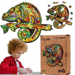 Puzzle drewniane eko 69 Kameleon A4