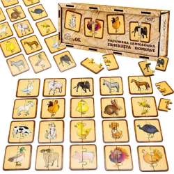 Puzzle drewniane łamigłówka zwierzęta domowe - 1