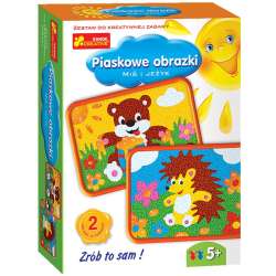 Piaskowe obrazki - Miś i jeżyk (4823076103583)