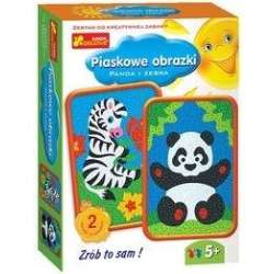 Piaskowe obrazki - Panda i Zebra