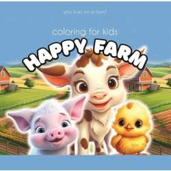 Kolorowanka 140x140 Happy Farm krowa - 1
