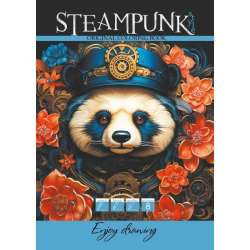 Kolorowanka A4 8 obrazków Steampunk Panda