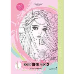 Kolorowanka A4 8 obrazków Beautiful Girls różowa