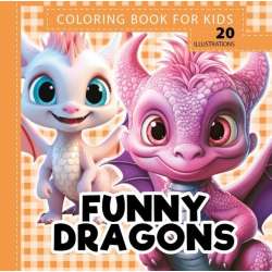Kolorowanka 160x160 Funny dragons Smoki pomarańcz - 1
