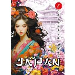 Kolorowanka A4 pionowa 8 obrazków Japan fiolet