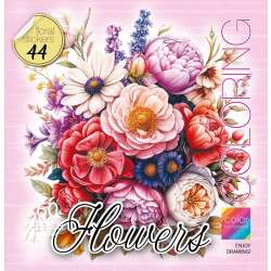 Kolorowanka z naklejkami 200x200 Kwiaty róż
