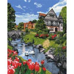 Malowanie po numerach - Uroczy krajobraz 40x50 - 1