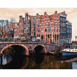 Malowanie po numerach - Uroczy Amsterdam 40x50