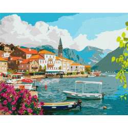 Malowanie po numerach - Lato w Zatoce Kotor 40x50 - 1