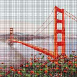 Diamentowa Mozaika - Poranne San Francisco 40x40cm - 1