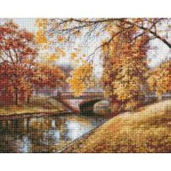 Diamentowa mozaika - Jesienny krajobraz 40x50cm - 1