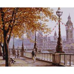 Malowanie po numerach - Jesienny Londyn 40x50cm