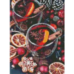 Haft diamentowy z ramą Diamentowa mozaika 30x40cm Pikantny aromat (AMO7374) - 1