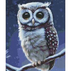 Diamentowa mozaika - Leśna sowa 40x50cm - 1