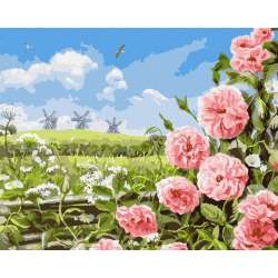 Malowanie po numerach - Delikatność pól 40x50cm