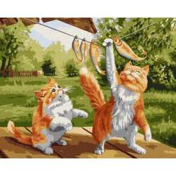 Malowanie po numerach - Dobry połów 40x50cm - 1