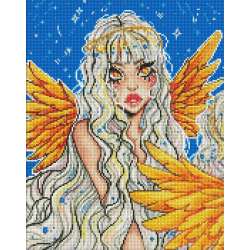Diamentowa mozaika bez ramy - Bajeczny anioł 40x50 - 1