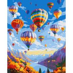 Malowanie po numerach z ramą 40x50cm Magiczny lot (KHO6332)