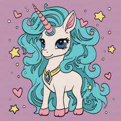 Malowanie po numerach - Fantastyczny jednorożec - 1