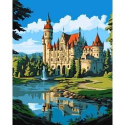 Malowanie po numerach - Magiczny zamek 40x50cm