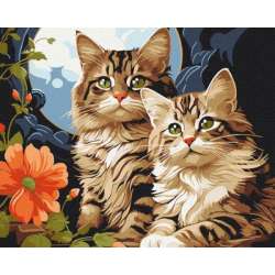 Malowanie po numerach 40x50cm Magiczne kocięta (KHO6574)