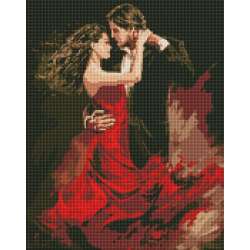 Diamentowa mozaika - Tango miłości 40x50cm - 1