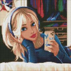 Diamentowa mozaika - Ulubione selfie 40x40cm - 1