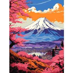 Malowanie po numerach 30x40cm Magiczne Fuji (KHO2900)