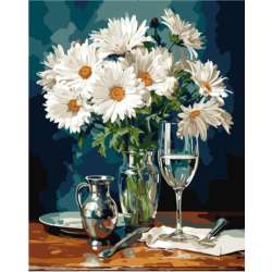 PROMO Malowanie po numerach - Stokrotki 40x50cm QB900-043 (QB2500) - 1