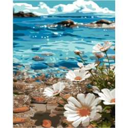 Malowanie po numerach - Cosmeya na wybrzeżu 40x50cm QB900-039 (QB2555)