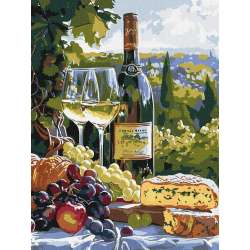 Malowanie po numerach - Smak chardonnay 30x40cm