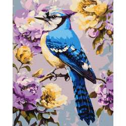 Malowanie po numerach - Sjka w piwoniach 40x50cm