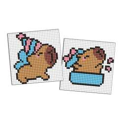 Diamentowa mozaika Kids - Kapibara świętuje 9x9cm