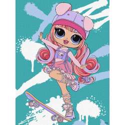 Malowanie po numerach - Tweens LOL Skate Dance..