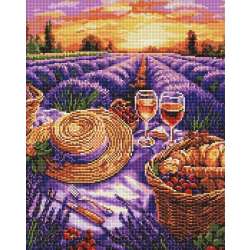 Diamentowa mozaika - Fioletowy horyzont 40x50cm