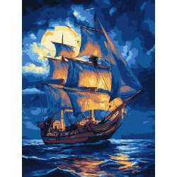 Malowanie po numerach - Legenda fal 30x40cm - 1