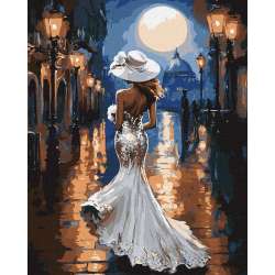 Malowanie po numerach - Wieczór stylu 40x50cm