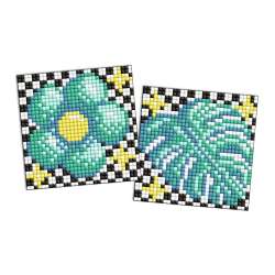 Diamentowa mozaika Kids - Kwiat i liść 9x9cm