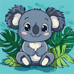 Malowanie po numerach - Wesoła koala Kids