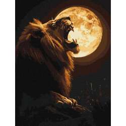 Malowanie po numerach - Nocny drapieżnik 30x40cm