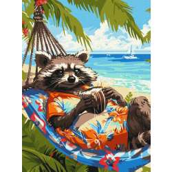 Malowanie po numerach - Tropikalne wakacje 30x40cm - 1