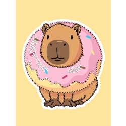 Diamentowa mozaika - Słodka kapibara 15x20cm