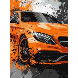 Malowanie po numerach - Jaskrawa siła 30x40cm