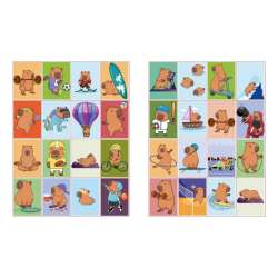 Kolorowanie z naklejkami. Kapibara i sport