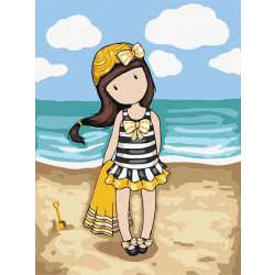 Malowanie po numerach - Beach Belle Kids 30x40cm