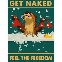 Malowanie po numerach - Plakat. Wolna wydra 30x40