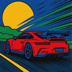 Malowanie po numerach - Z prędkością wiatru Kids - 1