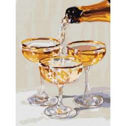 Malowanie po numerach - Chwila dla trojga 30x40cm