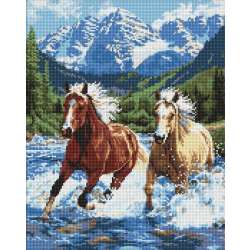 Diamentowa mozaika - Siła w ruchu 40x50cm