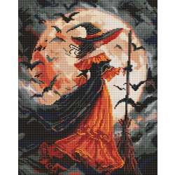 Diamentowa mozaika - Czarownica 40x50cm